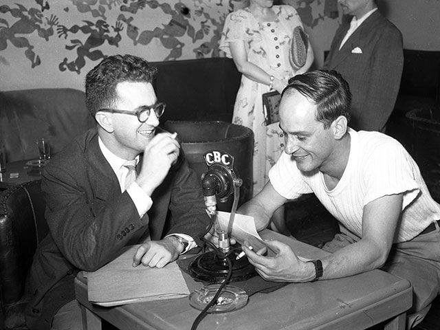 René Lévesque with the CBC