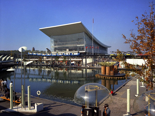 The pavilion of the U.S.S.R. at the Montréal World Fair in 1967